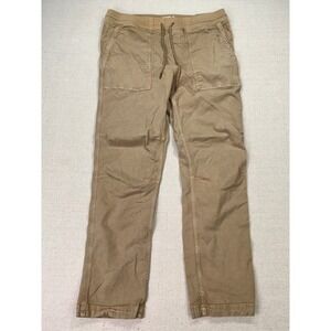 Faherty Brand Men's XL Khaki Tan Tencel Cotton Stretch Drawstring Jogger Pants